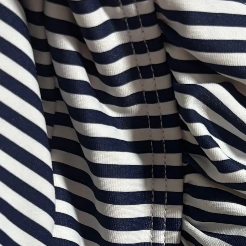NIPTUCK Tummy Control Swimsuit Classic Nautical Navy & White Striped One-Piece - Picture 9 of 9
